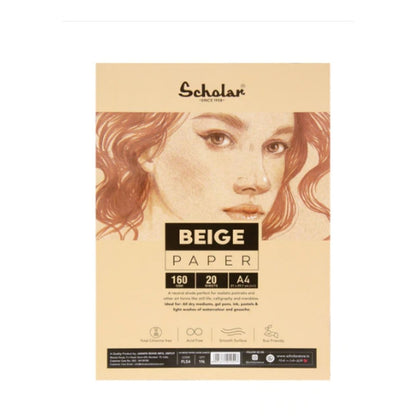 Scholar Flesh Beige Paper Loose Sheets