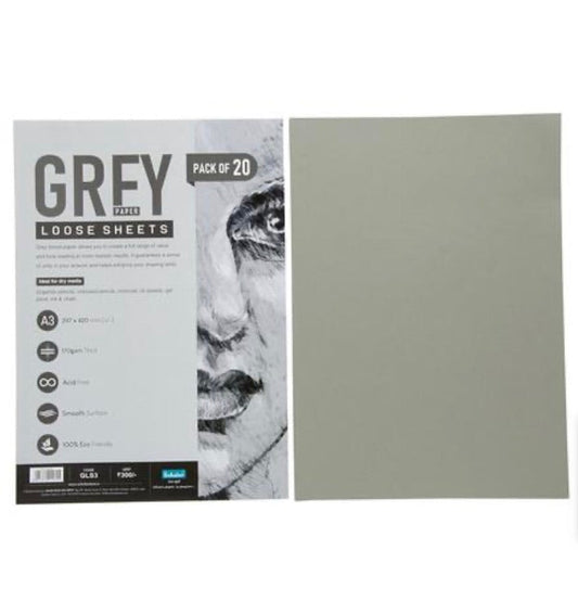 Scholar Grey Paper Loose Sheets