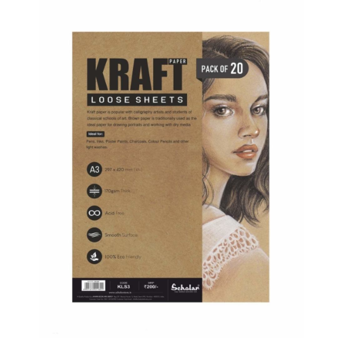 Scholar Kraft Paper Loose Sheets Unicols