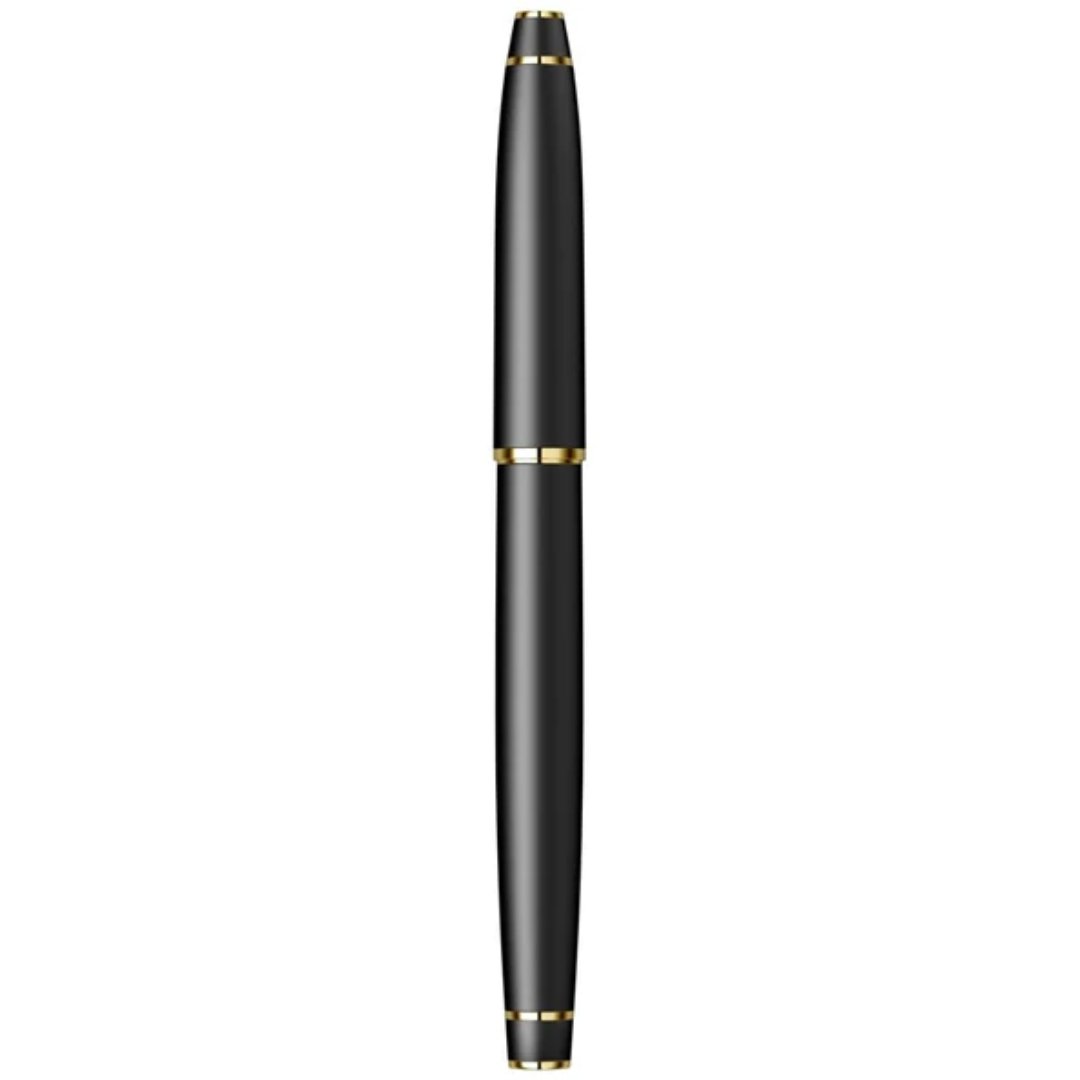 Scrikss Noble 35 Roller Ball Matt Black Gold Pen