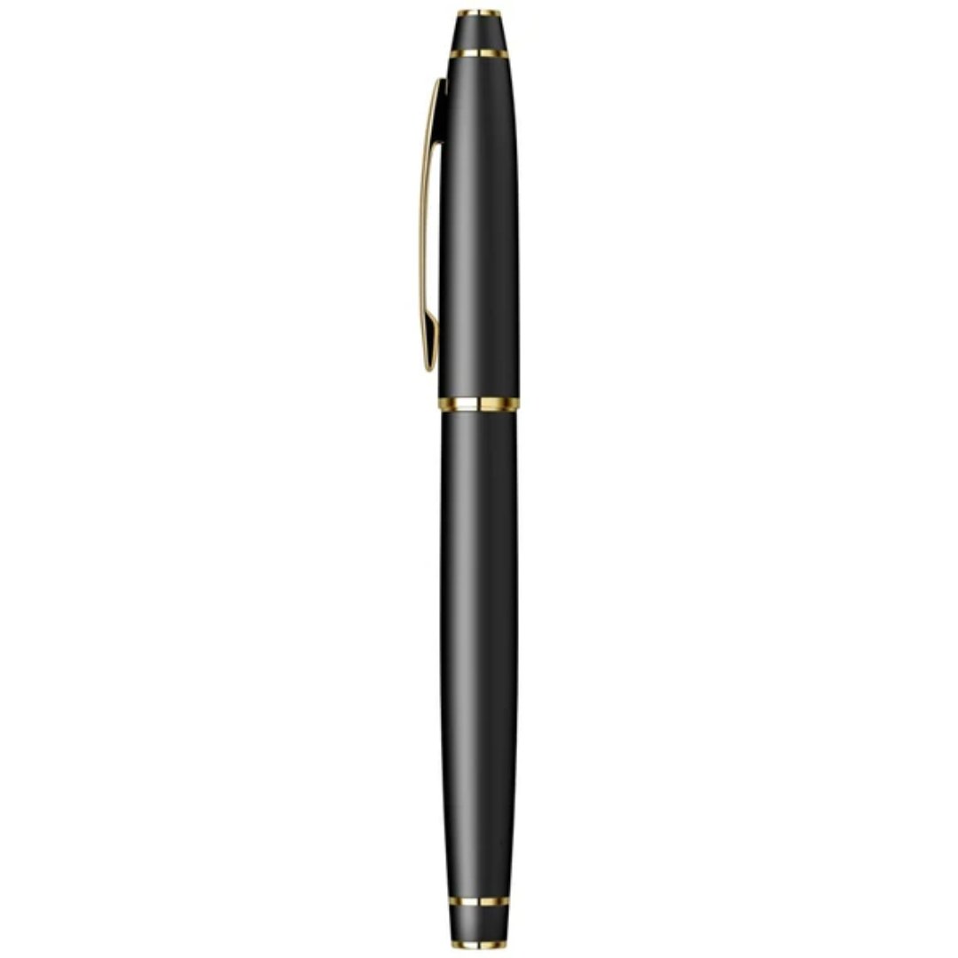 Scrikss Noble 35 Roller Ball Matt Black Gold Pen