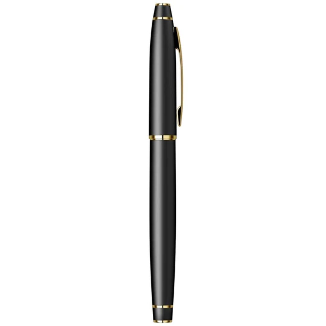 Scrikss Noble 35 Roller Ball Matt Black Gold Pen