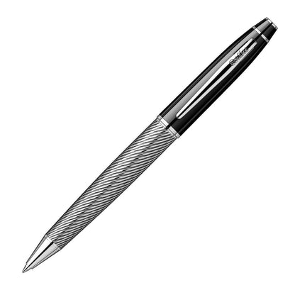 Scrikss Noble 35C Spiral Black Chrome Ball Point Pen
