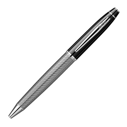 Scrikss Noble 35C Spiral Black Chrome Ball Point Pen