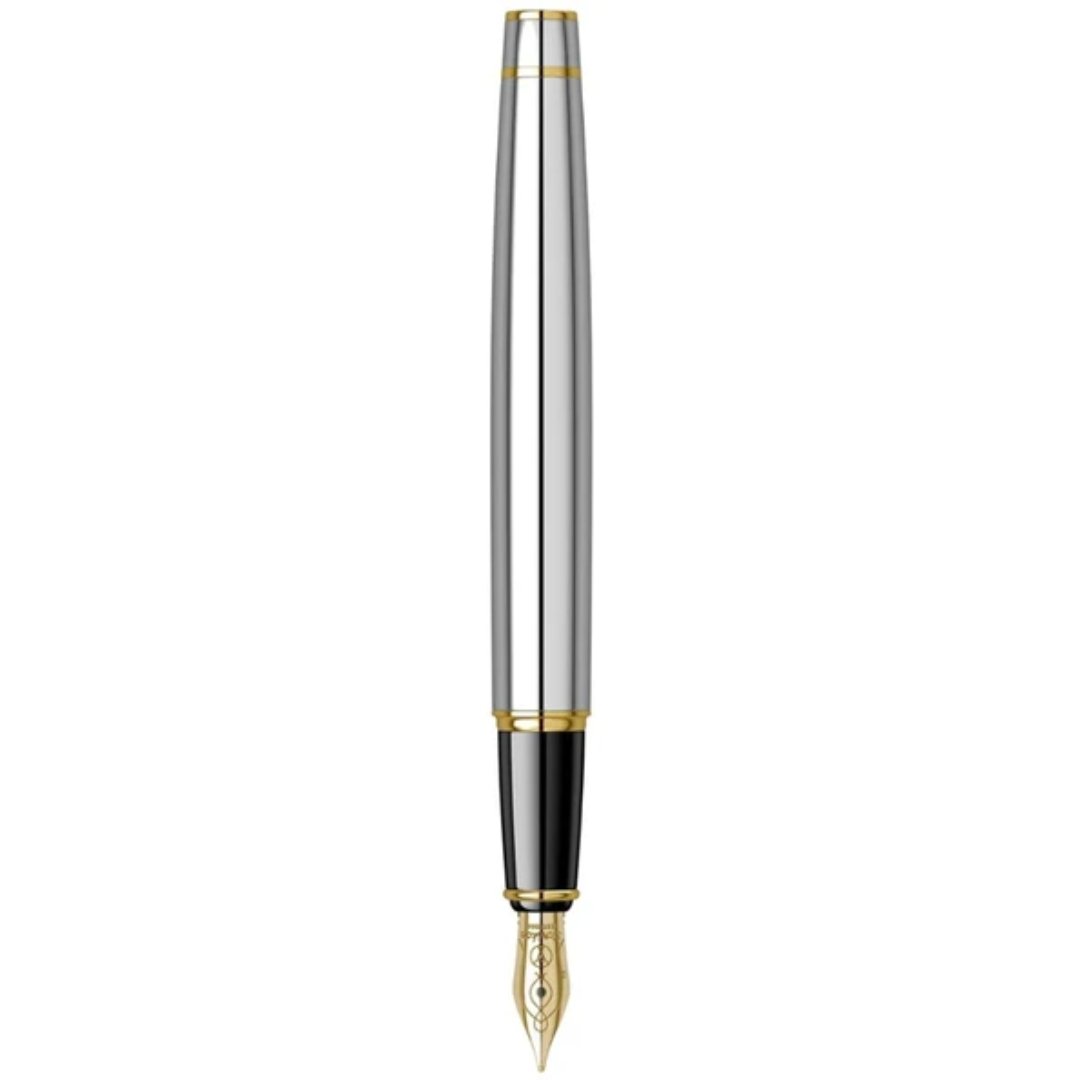 Scrikss Noble Gold Chrome Fountain Pen