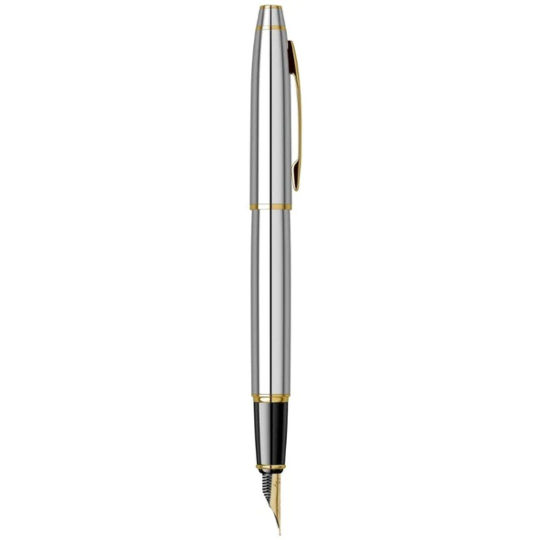 Scrikss Noble Gold Chrome Fountain Pen
