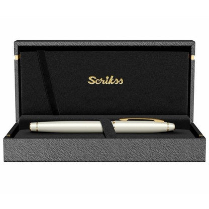 Scrikss Noble Pearl White GT Roller Pen