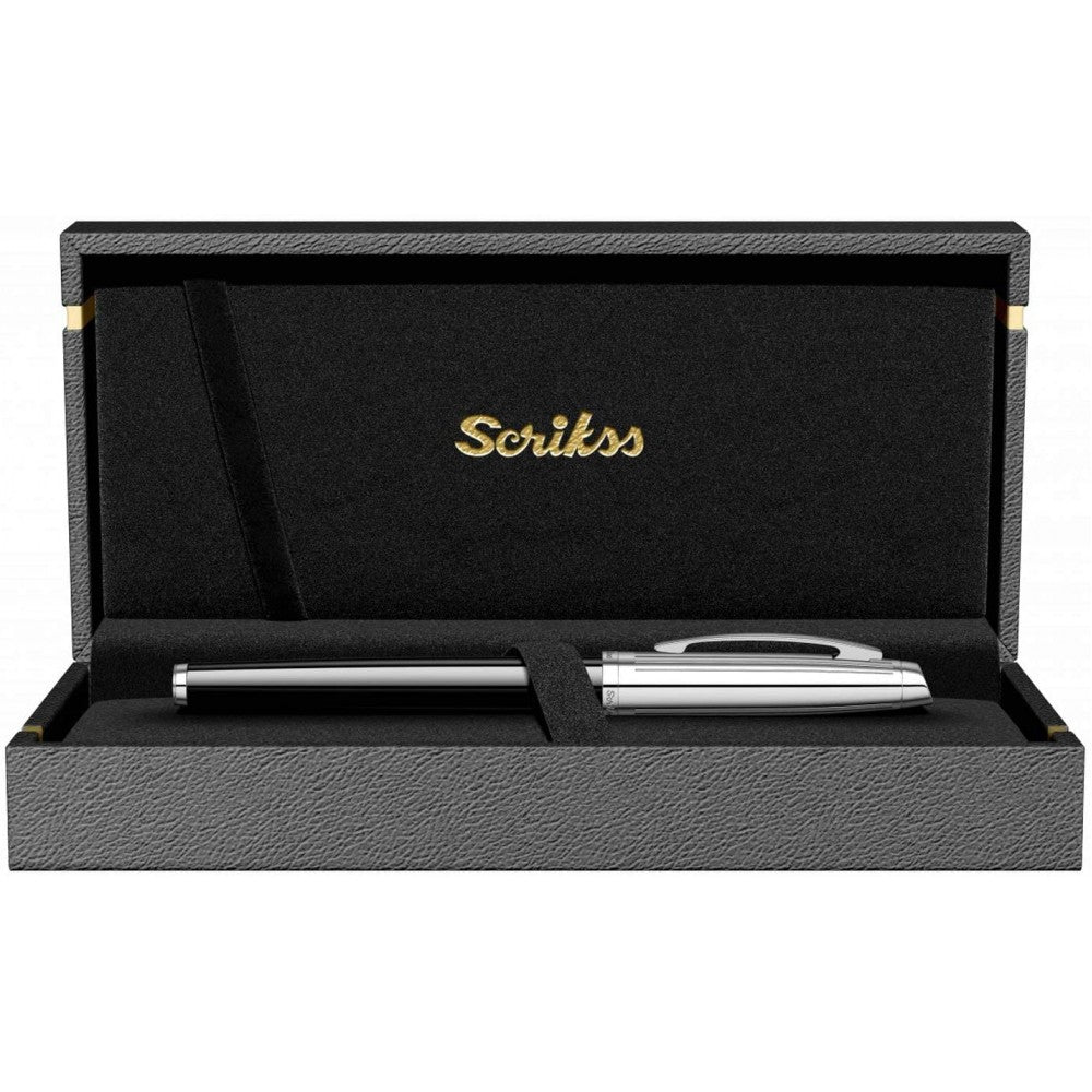 Scrikss Oscar 39 Black Chrome-CT Rollerball Pen