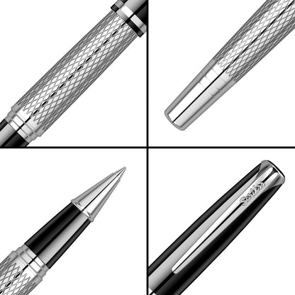 Scrikss Pera 477 Black-Chrome-CT Rollerball Pen