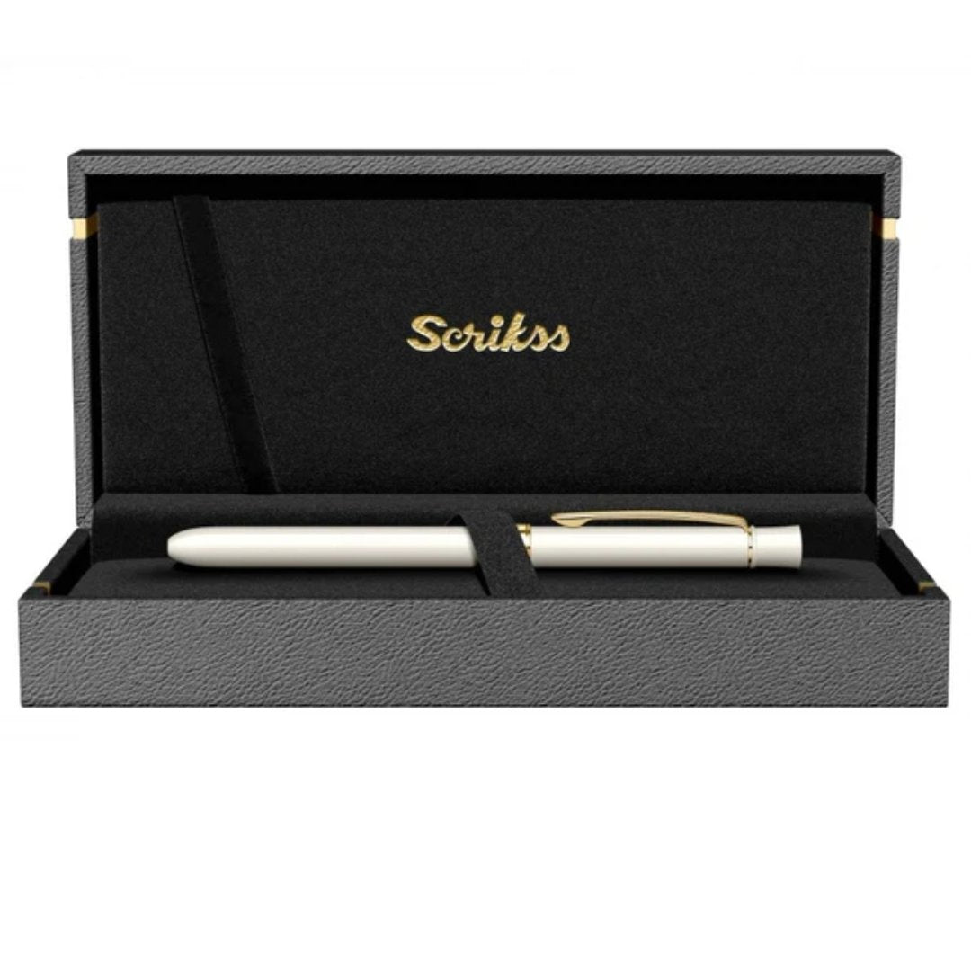 Scrikss Trio White Gold Ball Pen