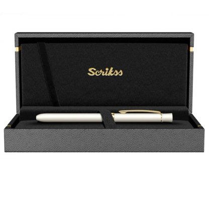 Scrikss Trio White Gold Ball Pen