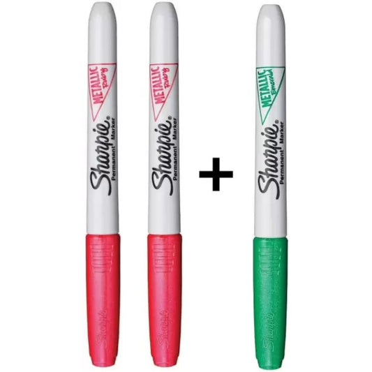 Sharpie 2+1 Metallic Assorted Colors Multicolor Marker