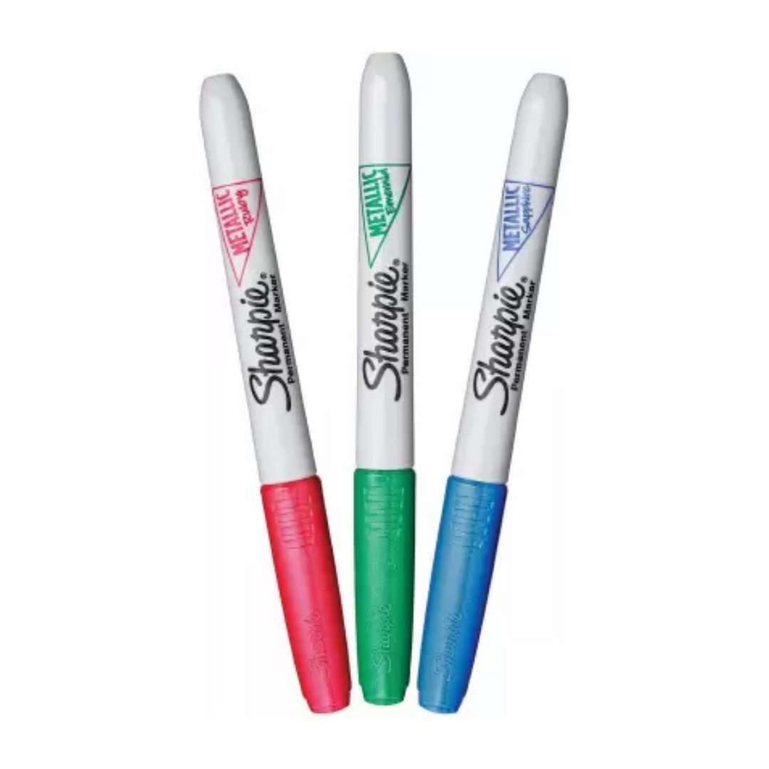Sharpie Metallic Fine Marker Asst 3 CT BL