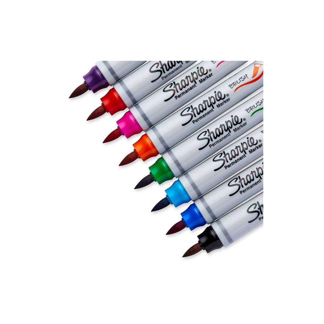 Sharpie Permanent Markers Brush Tip