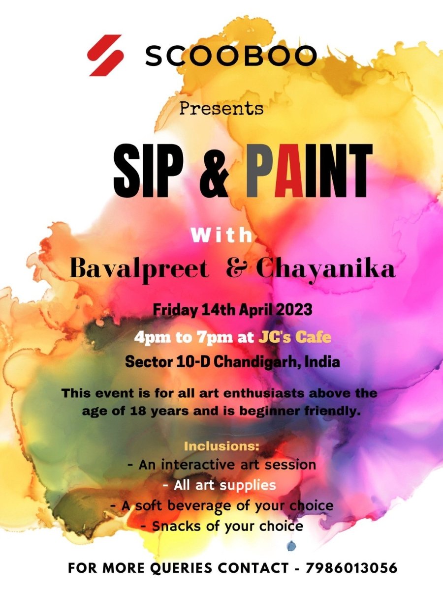 Sip & Paint with Bavalpreet & Chayanika, Chandigarh (April, 2023)