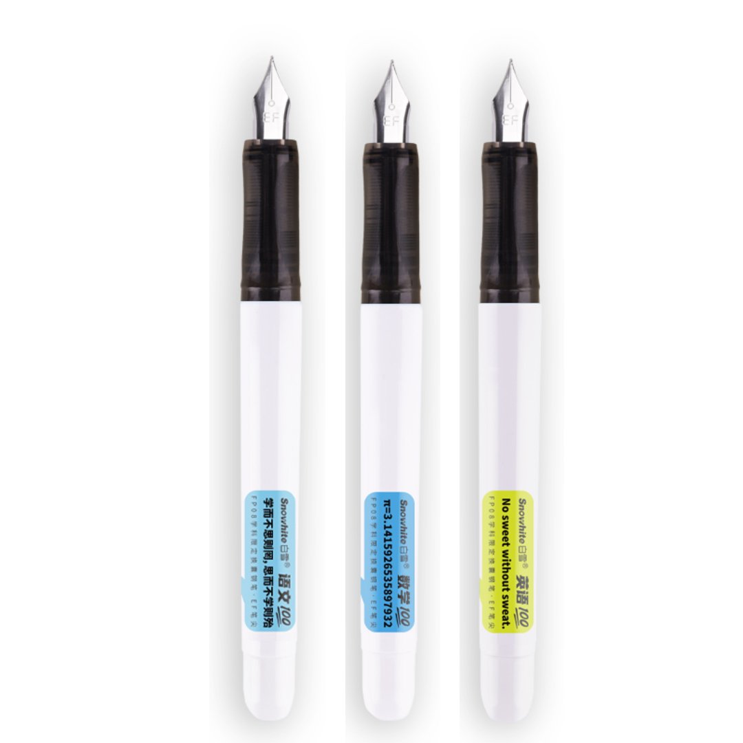 Snowhite Fountain Pen Pack of 3