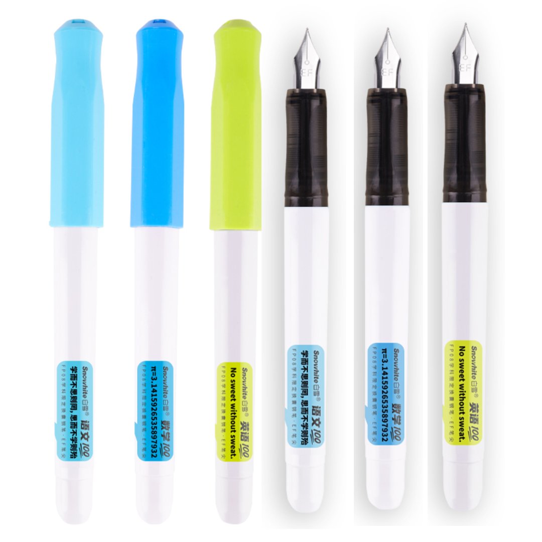 Snowhite Fountain Pen Pack of 3