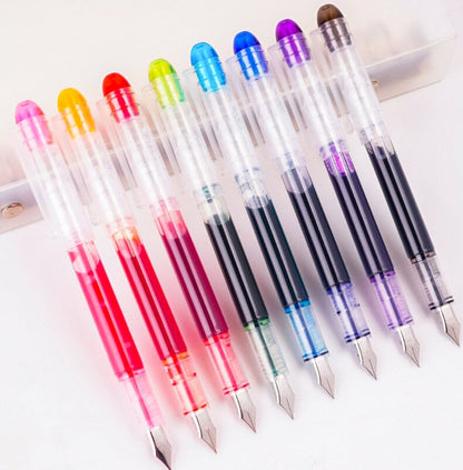 Snowhite FP20 Fountain Pen 0.5 Multicolor Pack of 8