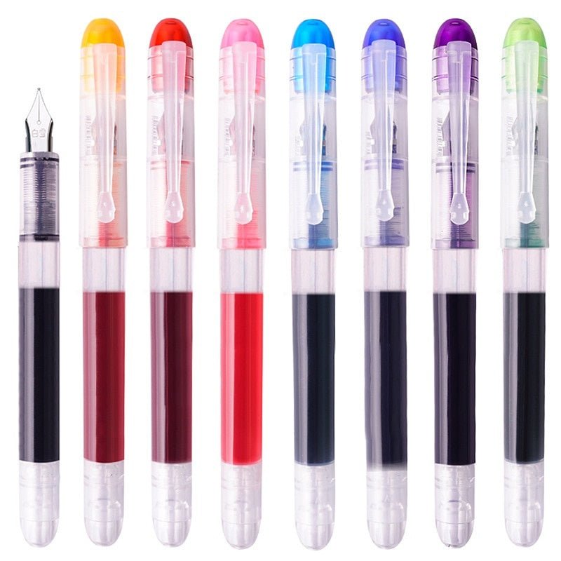 Snowhite FP20 Fountain Pen 0.5 Multicolor Pack of 8
