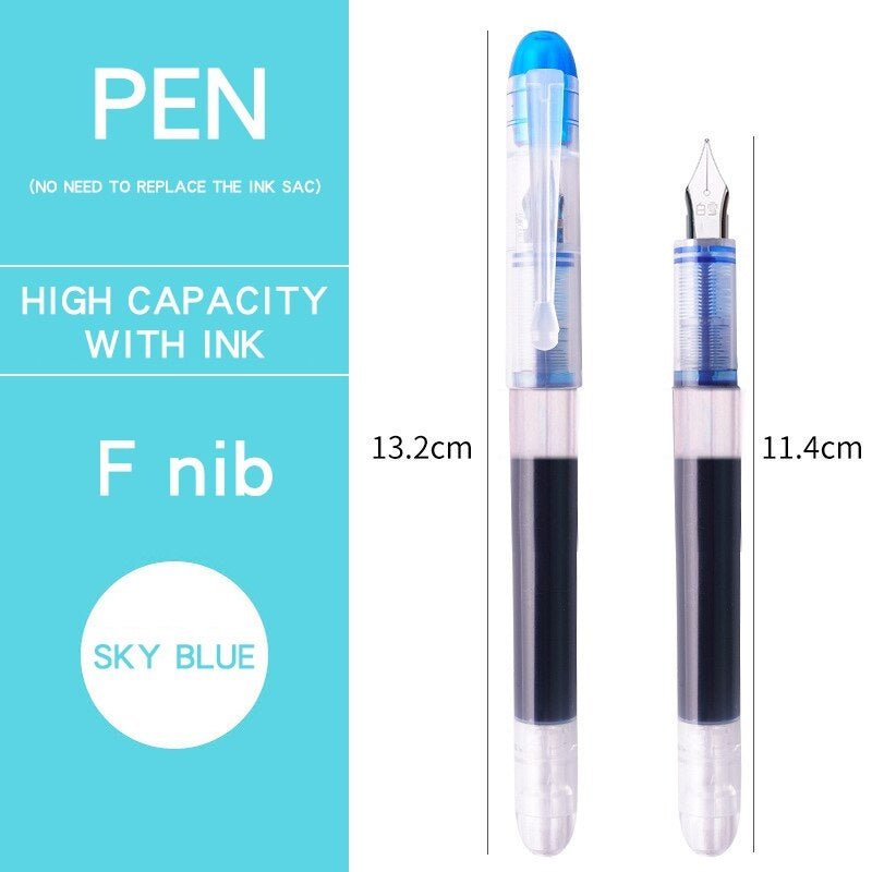Snowhite FP20 Fountain Pen 0.5 Multicolor Pack of 8