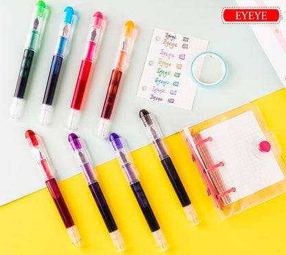 Snowhite FP20 Fountain Pen 0.5 Multicolor Pack of 8