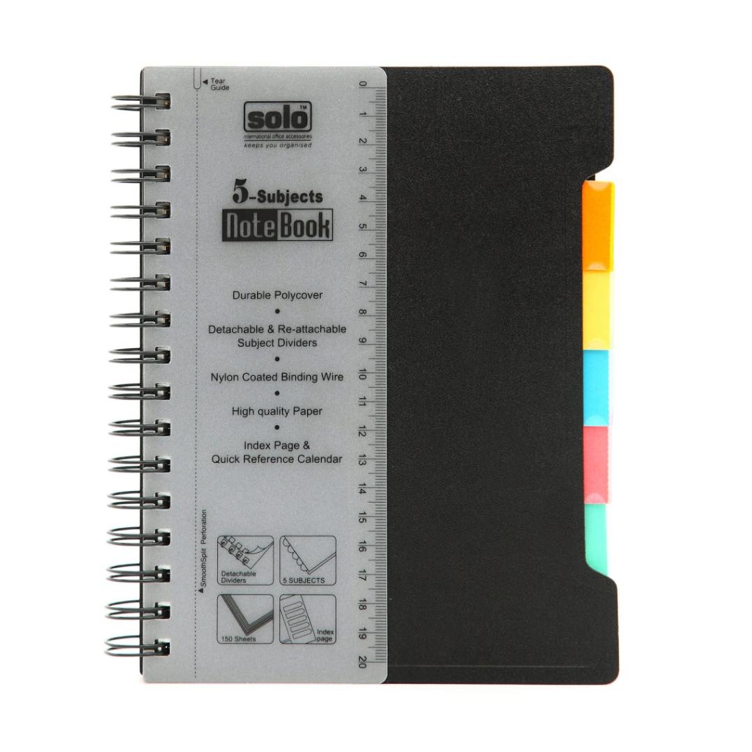 Solo 5 Subject Wiro Notebook