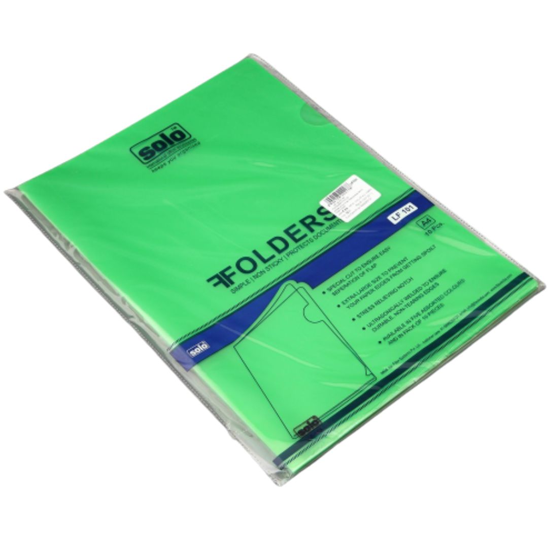 Solo A4 Clear Folder-Pack Of 20