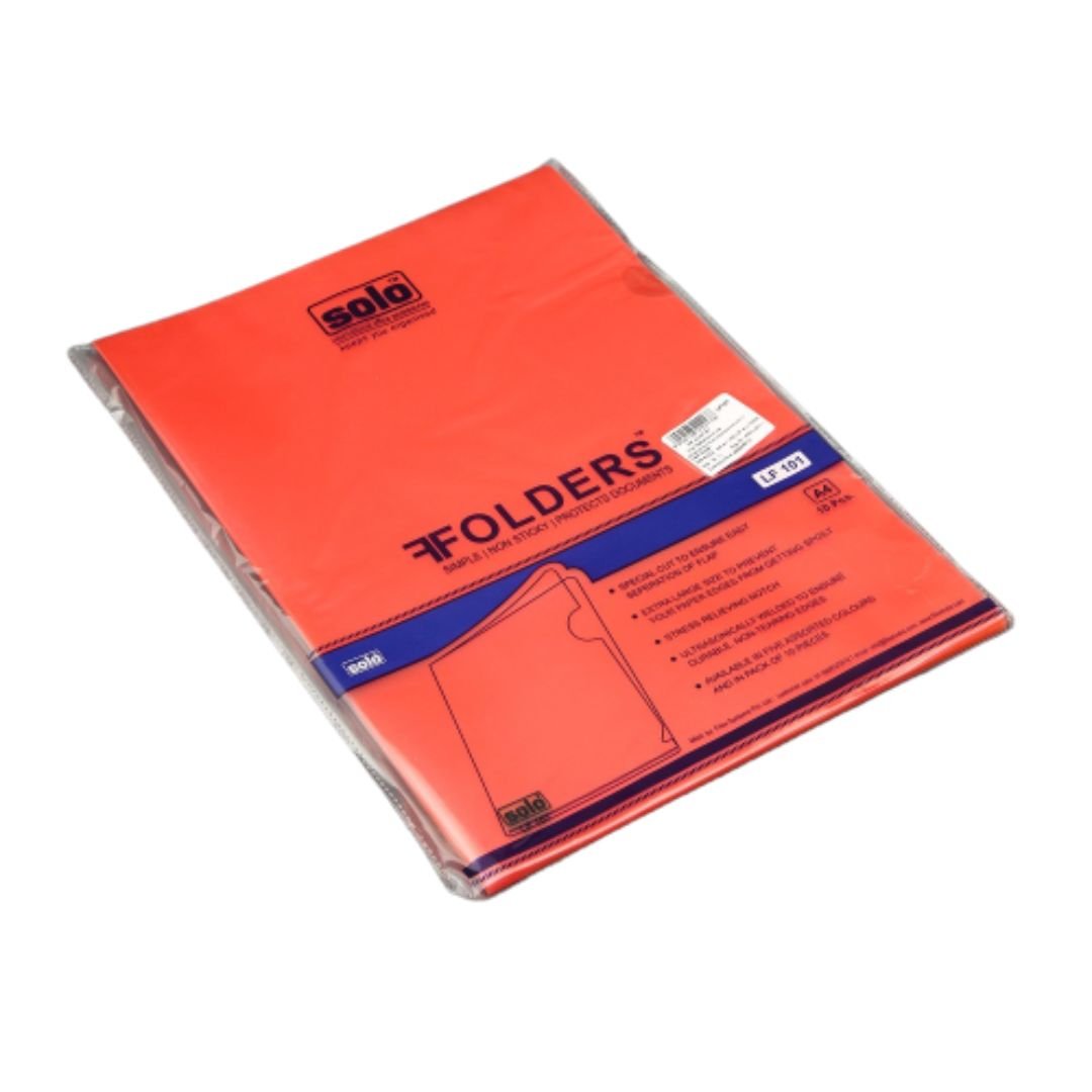 Solo A4 Clear Folder-Pack Of 20
