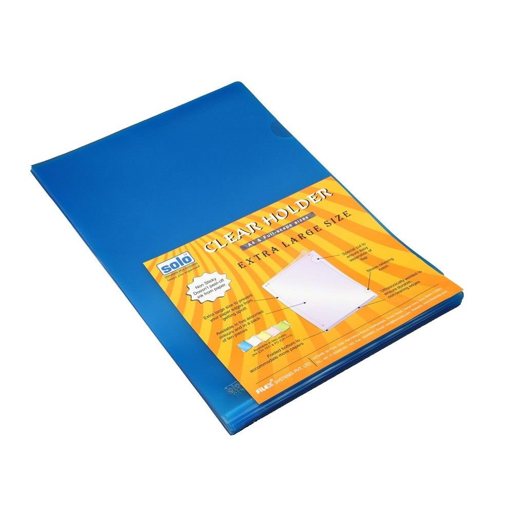 Solo Clear Folder-F/C Pack Of 10