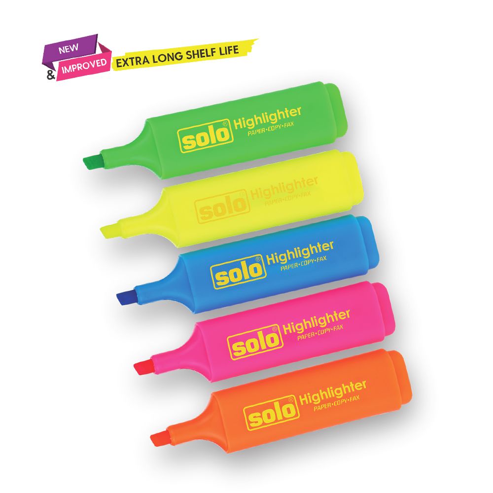 Solo Highlighters (Set Of 5)