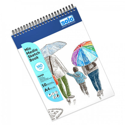 Solo Mixed Media Sketchbook (Portrait)