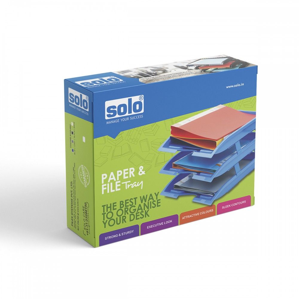 Solo Paper & File Tray- 2 Compartments