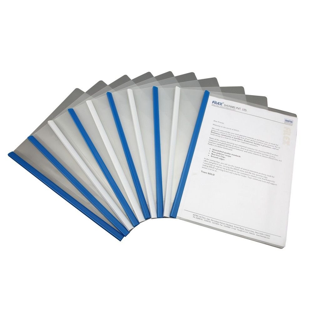 Solo Report Cover-Stripe File (Pack Of 10)