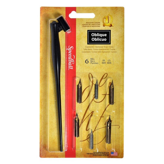 Speedball Art Products Oblique Pen Set