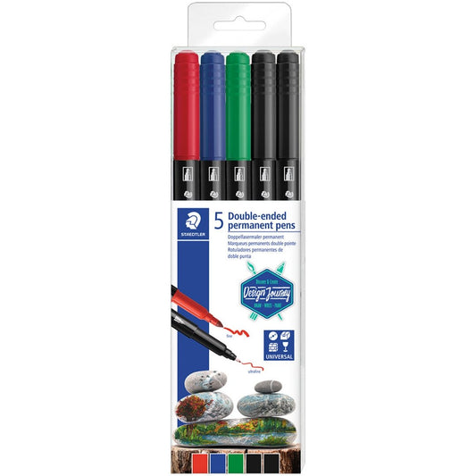 Staedtler Double Ended Permanent Pens - Assorted Colours