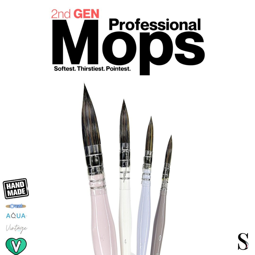 Stationerie 2nd Gen MOP Brush Set of 4 Candy