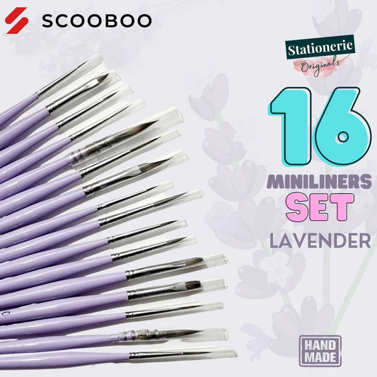 Stationerie Lavender MiniLiners Set Of 16