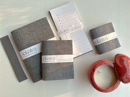 Stationery Loaded Gift hamper personalized by Ekatra Loaded Gift Box - Solid Grey