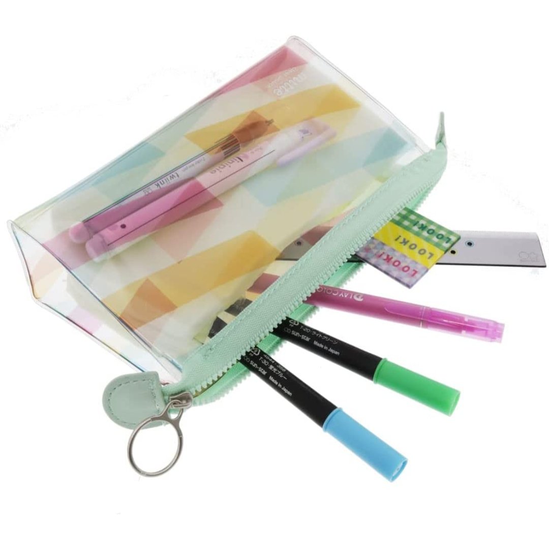 Sun Star Clear Colorful Pencil Pouch