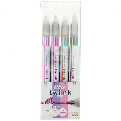 Sun Star Double Color Pens-Set Of 4