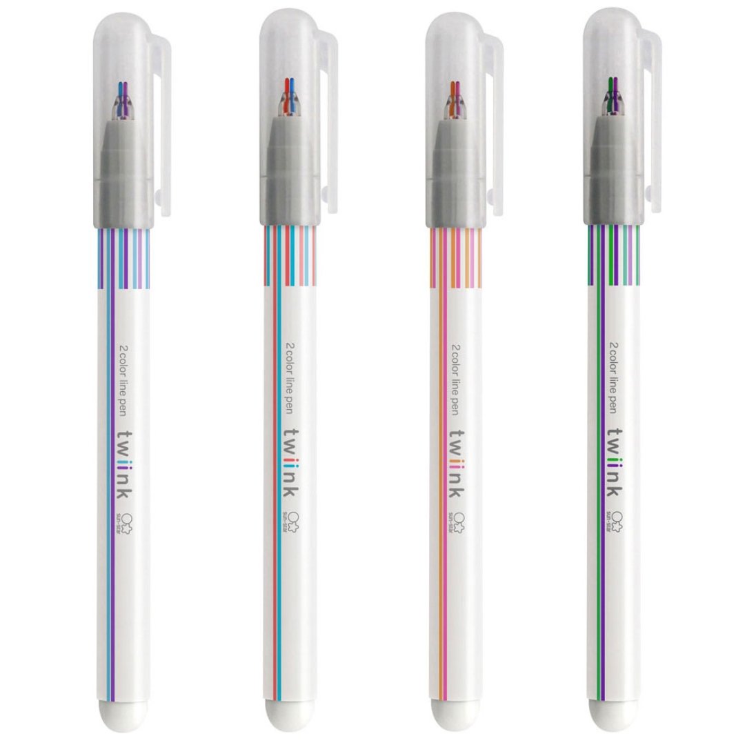 Sun Star Double Color Pens-Set Of 4