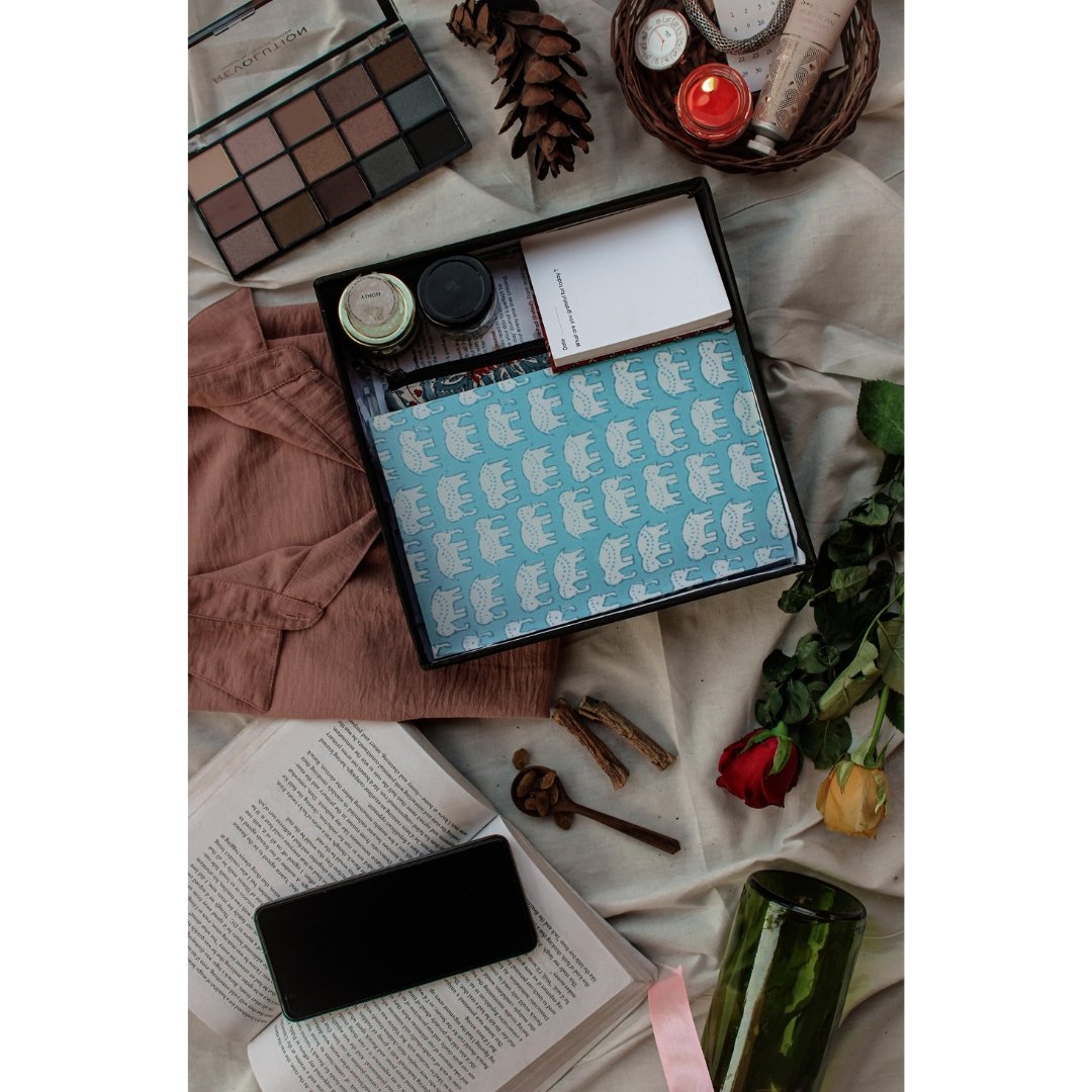 Sustainable Gratitude Hamper by Ekatra - Blue Elephant motif