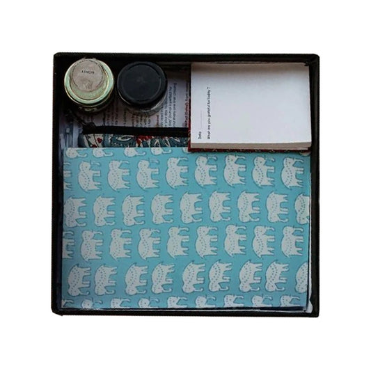 Sustainable Gratitude Hamper by Ekatra - Blue Elephant motif