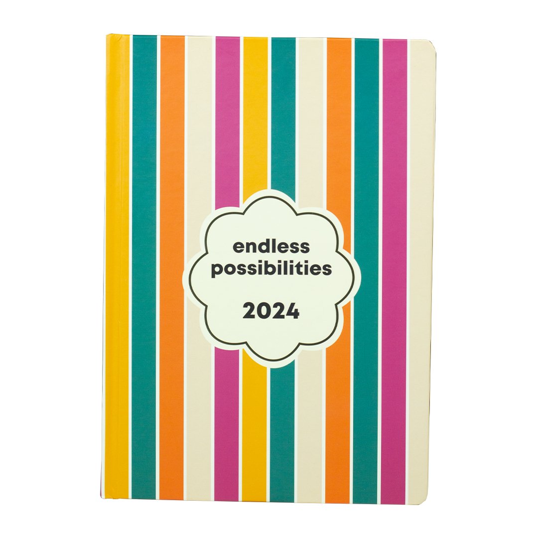 The Art Loom 2024 Annual Planner | Happy Stripes