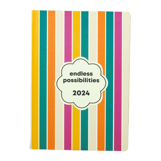 The Art Loom 2024 Annual Planner | Happy Stripes