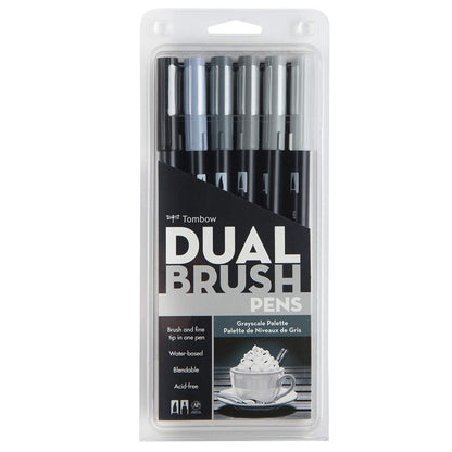 Tombo Dual Brush Pens-Set Of 6