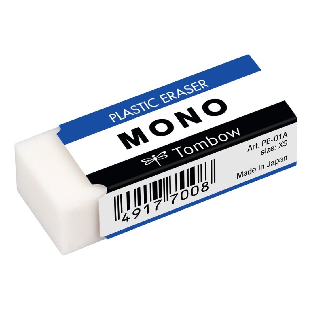Tombow Mono Plastic Eraser Small (Pack of 4)