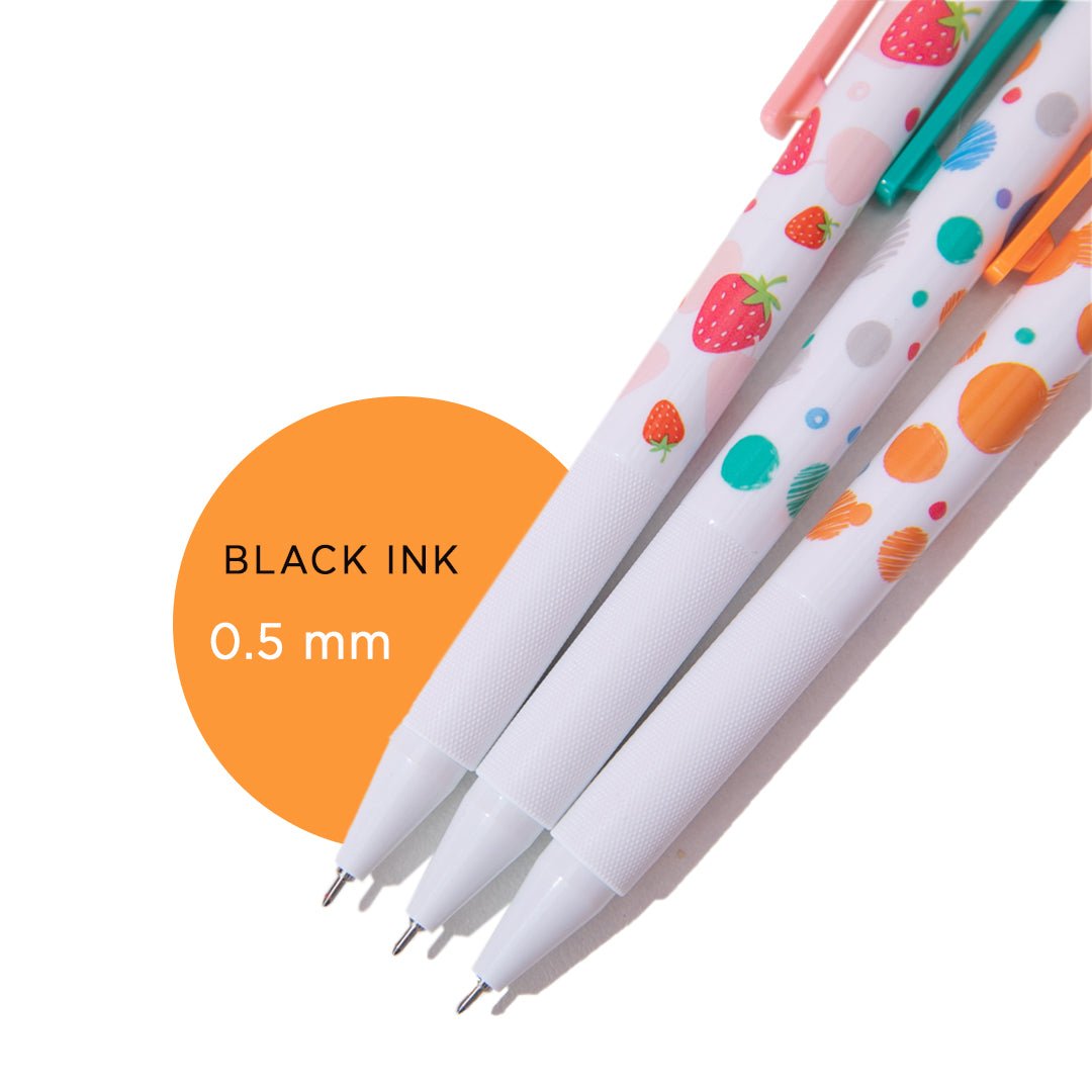 TURBO Gel Pen - Pack of 3 - Black Ink