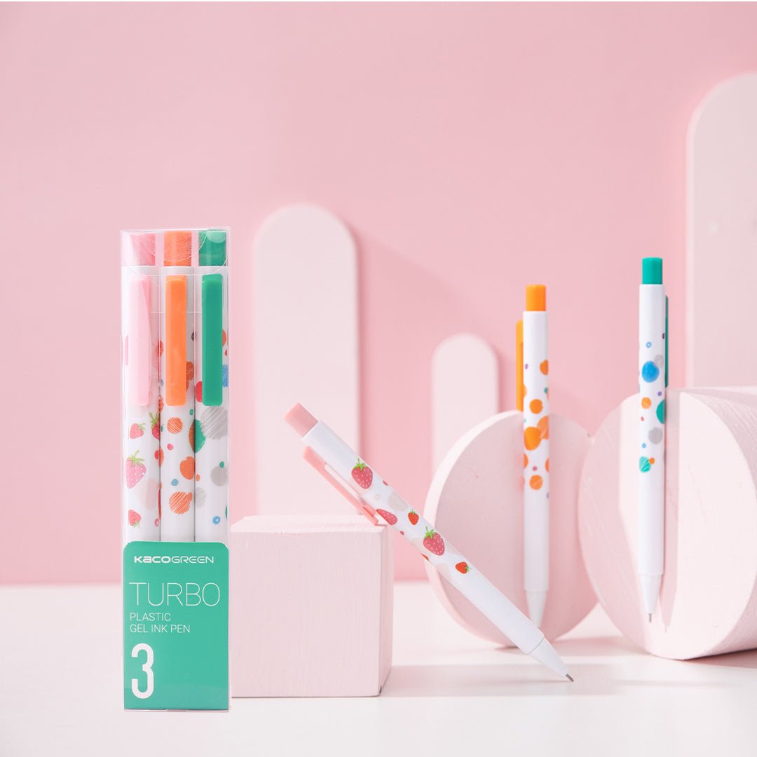 TURBO Gel Pen - Pack of 3 - Black Ink