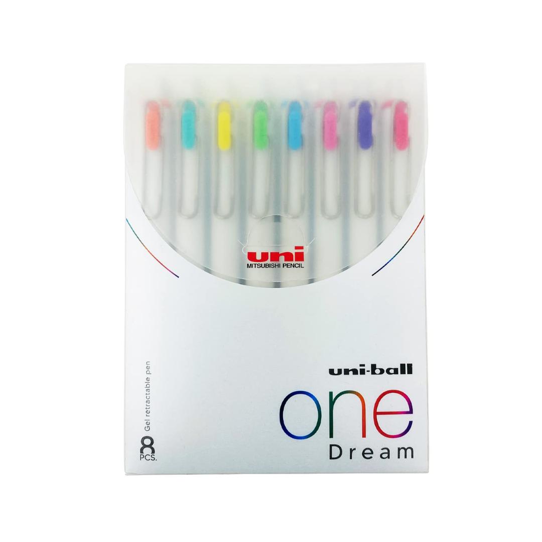 Uni-Ball One Gel Ink Color Pens-Pack Of 8